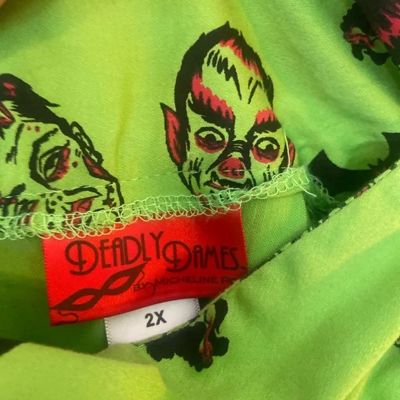 2X Deadly Dames Monsters skirt - Picture 2 of 3